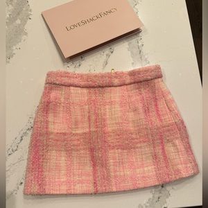 LoveShackFancy Girls Tweed Skirt - Size 4/5 NWT